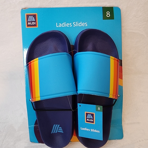 Aldi Shoes Aldi Ladies Slides 223 Fan Gear Capsule Collection Size